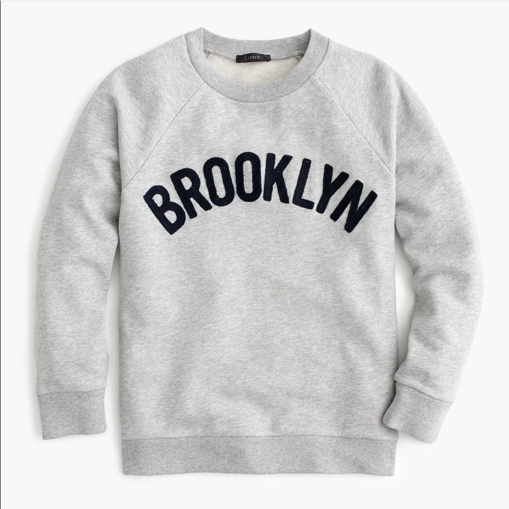 J Crew Brooklyn Pullover Sweatshirt